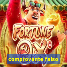 comprovante falso